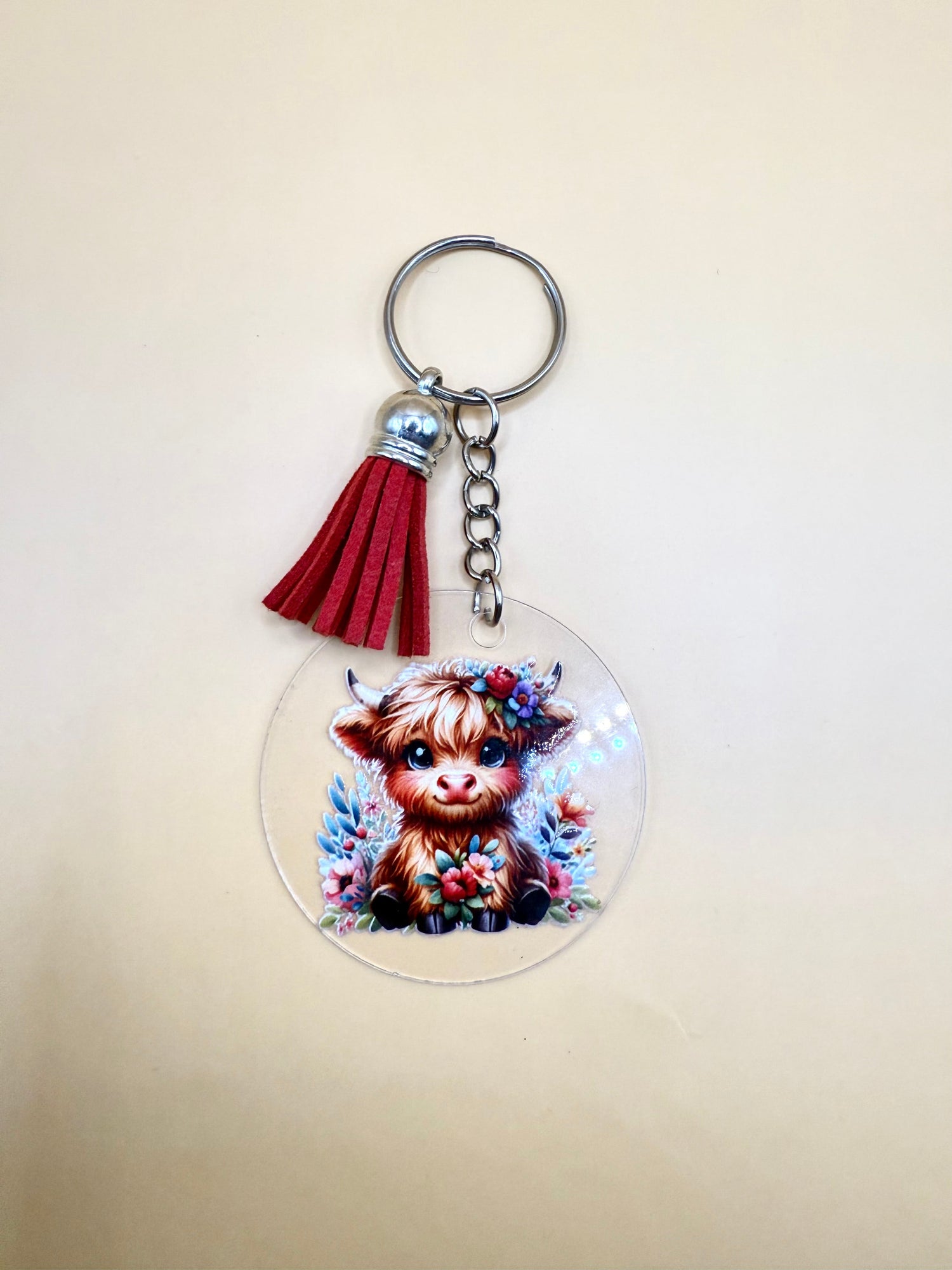 Highland cow Keyrings