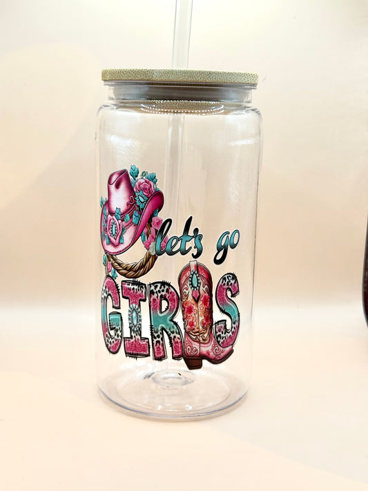“Let’s Go Girls” Western Tumbler