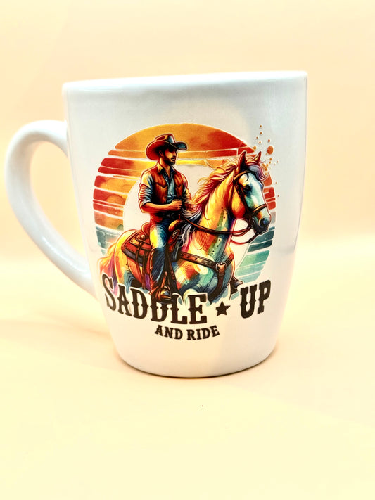 Saddle Up and Ride Mug – For the Trailblazer at Heart
