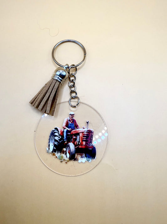 Red Tractor Keyring – A Tribute to the Land