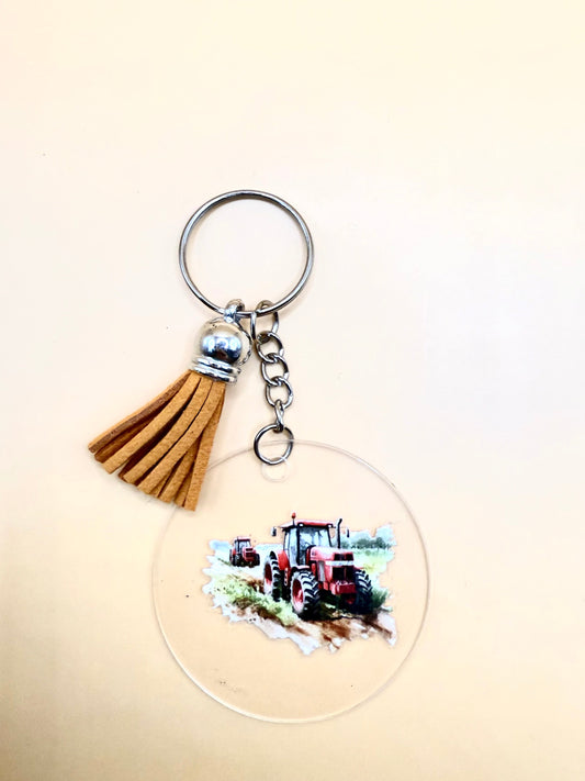 Red Tractor Keyring – A Tribute to the Land