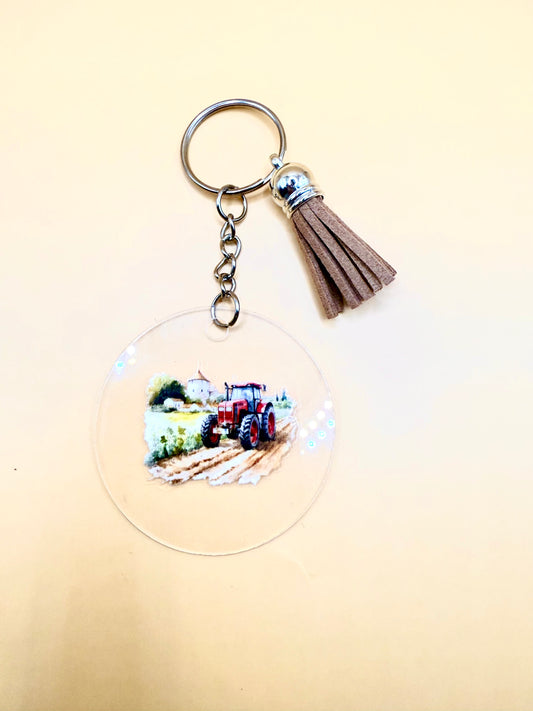 Red Tractor Keyring – A Tribute to the Land