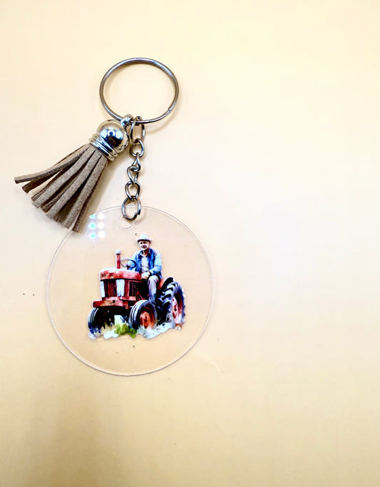 Red Tractor Keyring – A Tribute to the Land