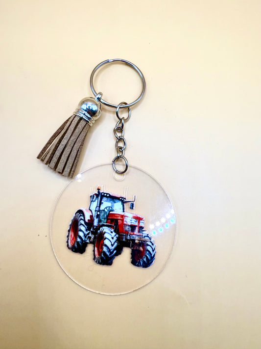 Red Tractor Keyring – A Tribute to the Land